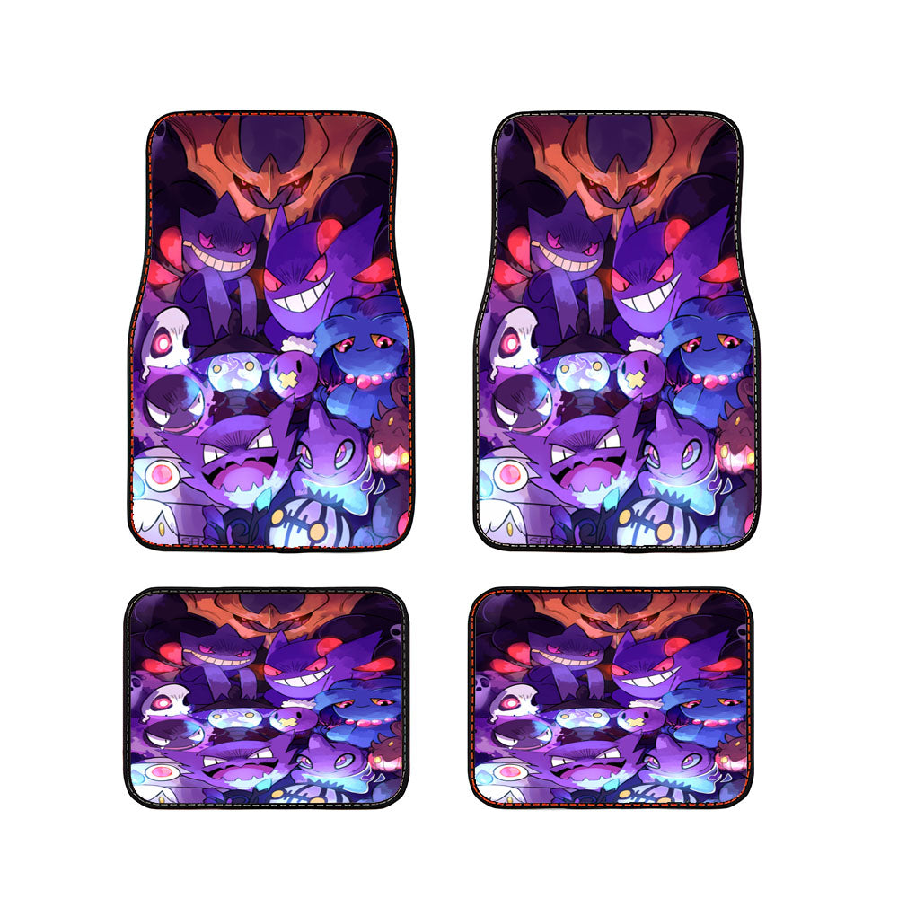 Pokemon Gastly Haunter Gengar Art Go Car Floor Mats Accessories