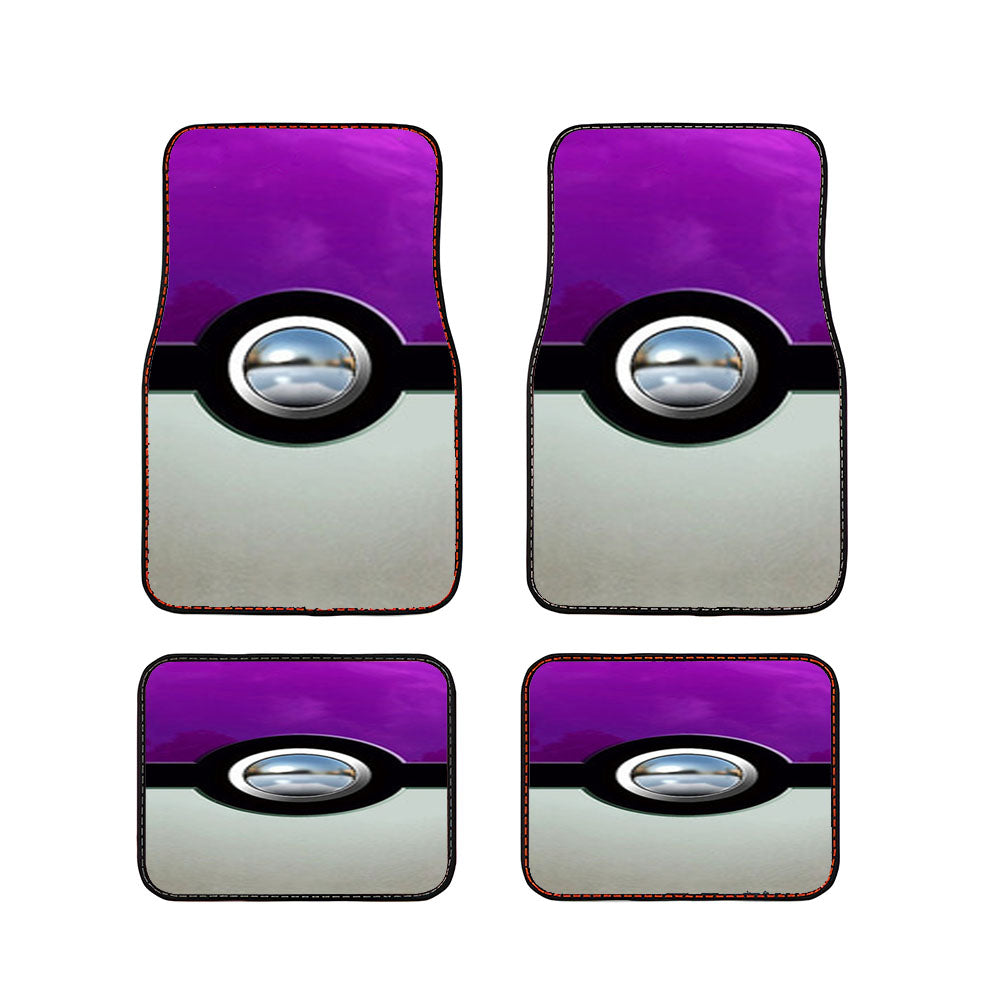Pokemon Gengar Purple Pokeball Car Floor Mats Accessories