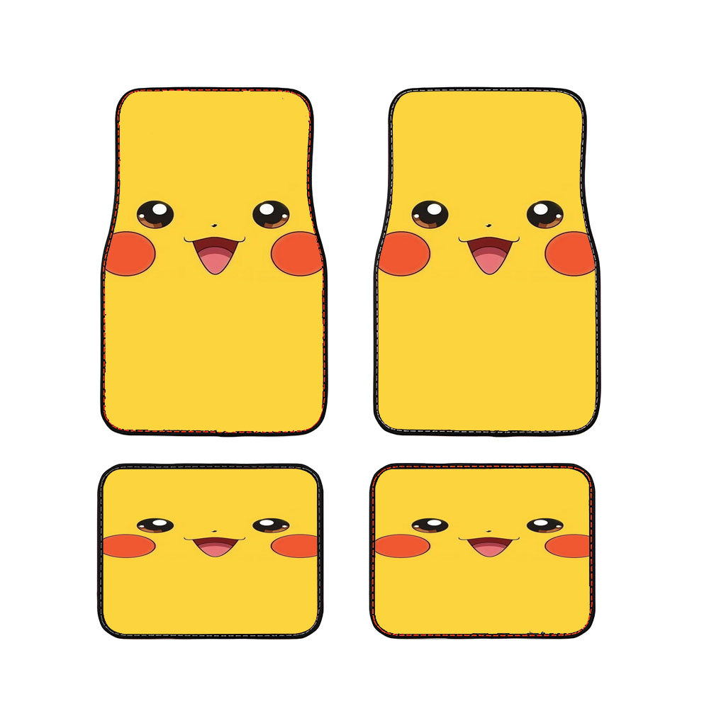 Pokemon Pikachu Face Car Floor Mats Accessories