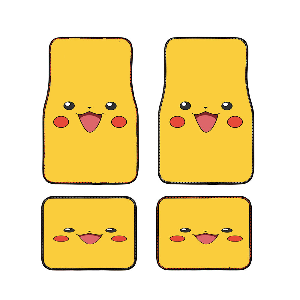 Pokemon Pikachu Happy Face Car Floor Mats Accessories