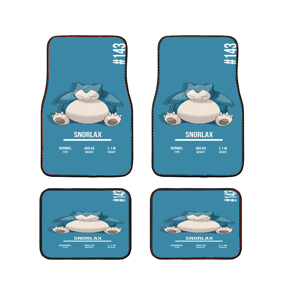 Pokemon Snorlax Car Floor Mats Accessories