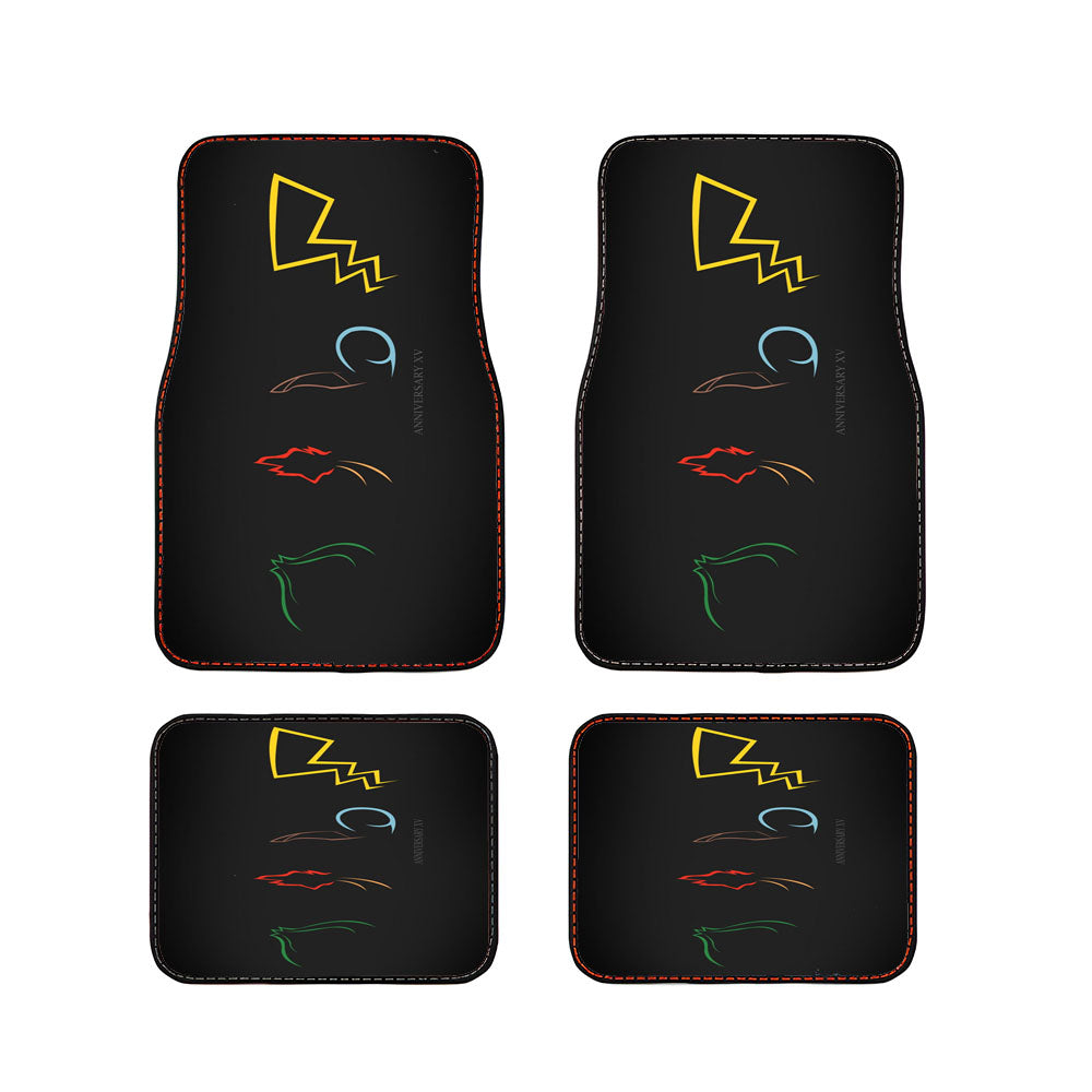 Pokemon Xv Anniversary Car Floor Mats Accessories