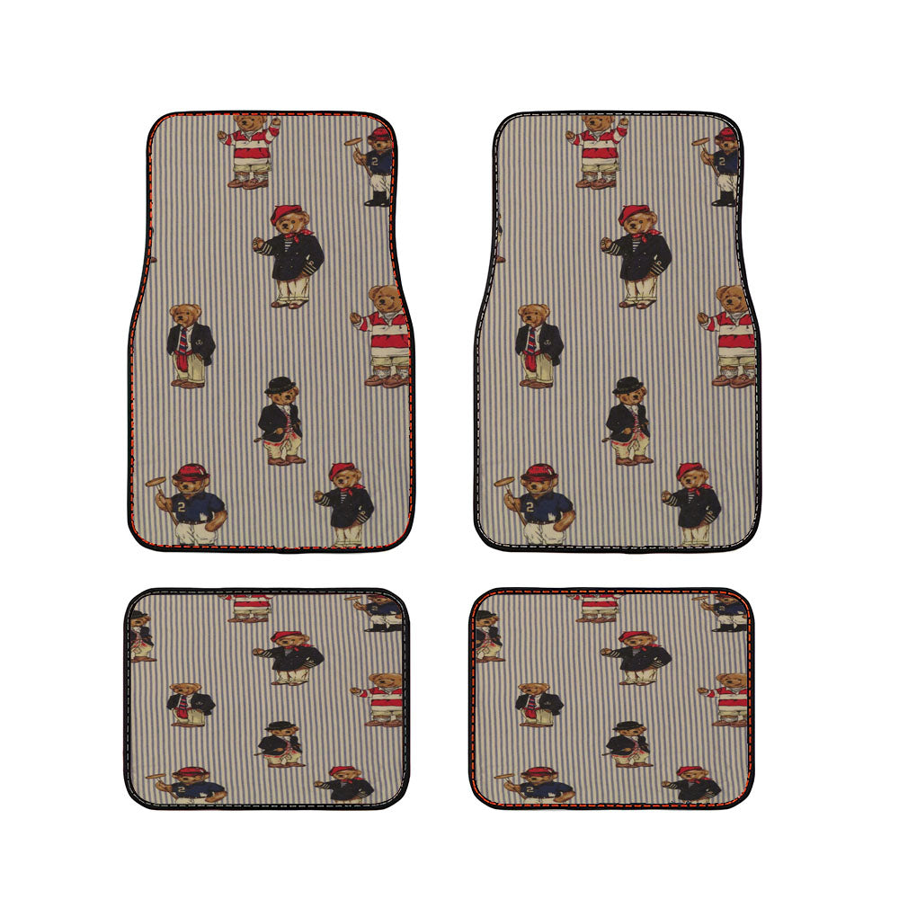 Polo Bear Pattern Suit Car Floor Mats Accessories