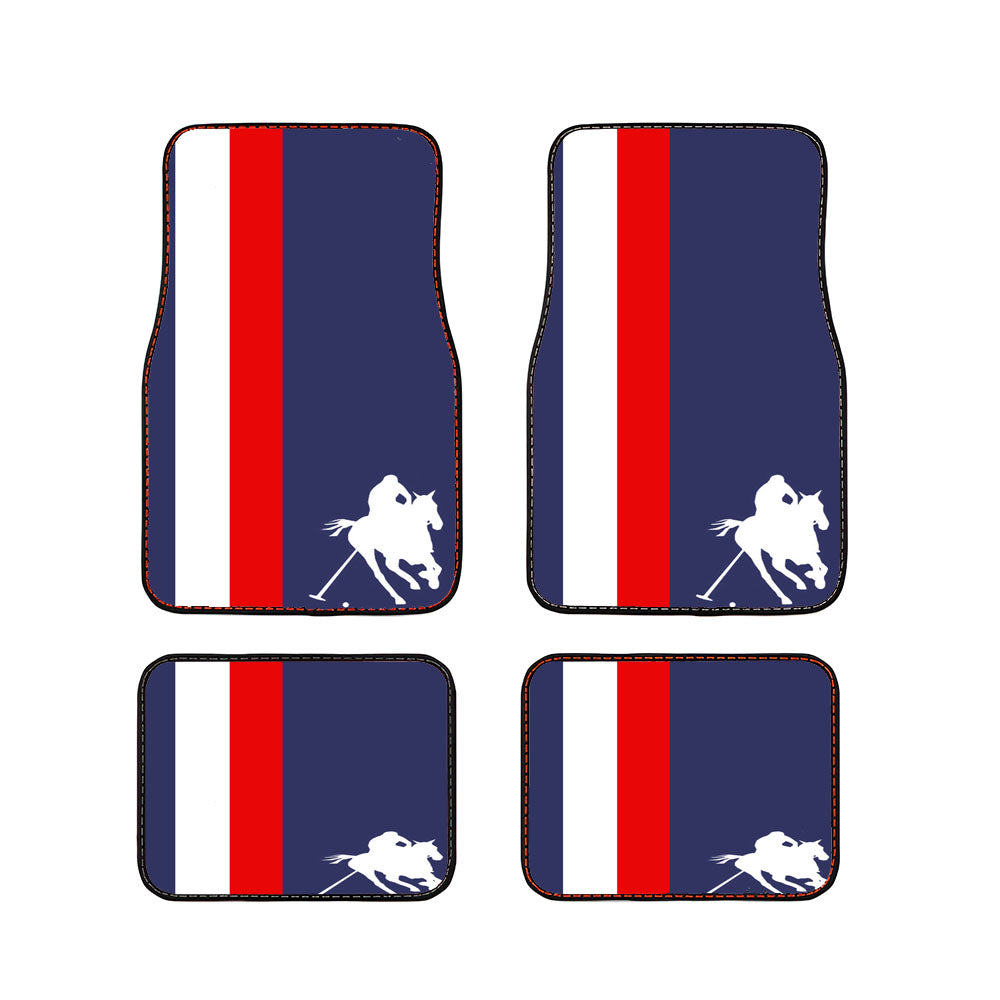 Polo Line Sport Horse Racing Car Floor Mats Accessories