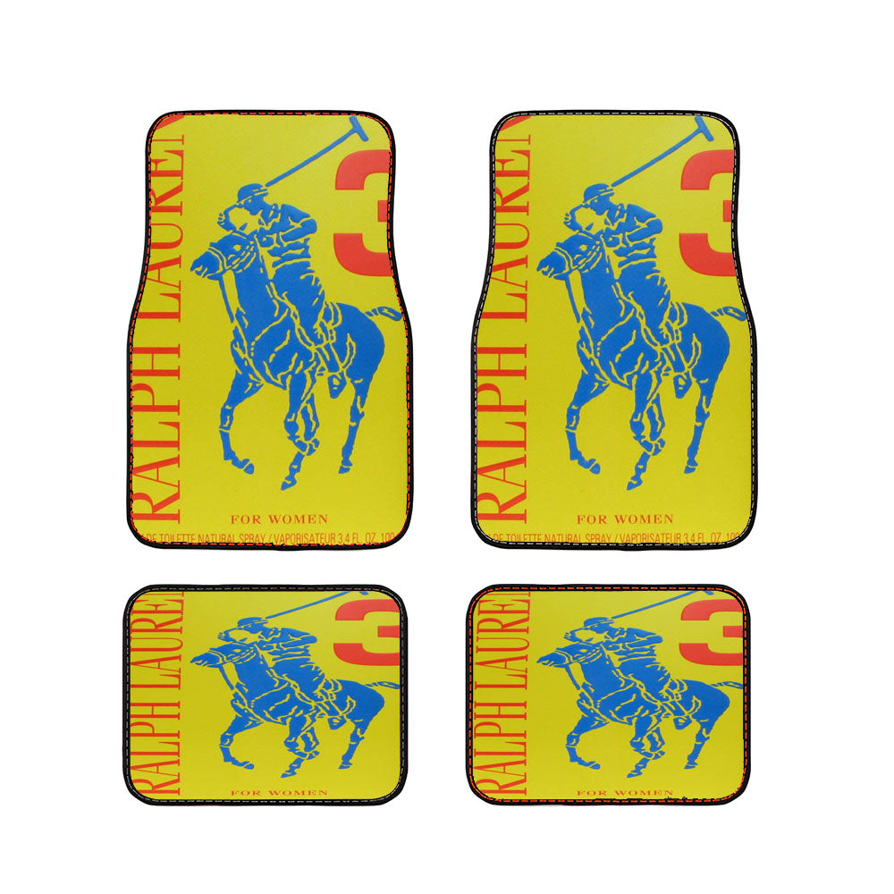 Polo Ralph Lauren Big Pony Yellow Par Car Floor Mats Accessories