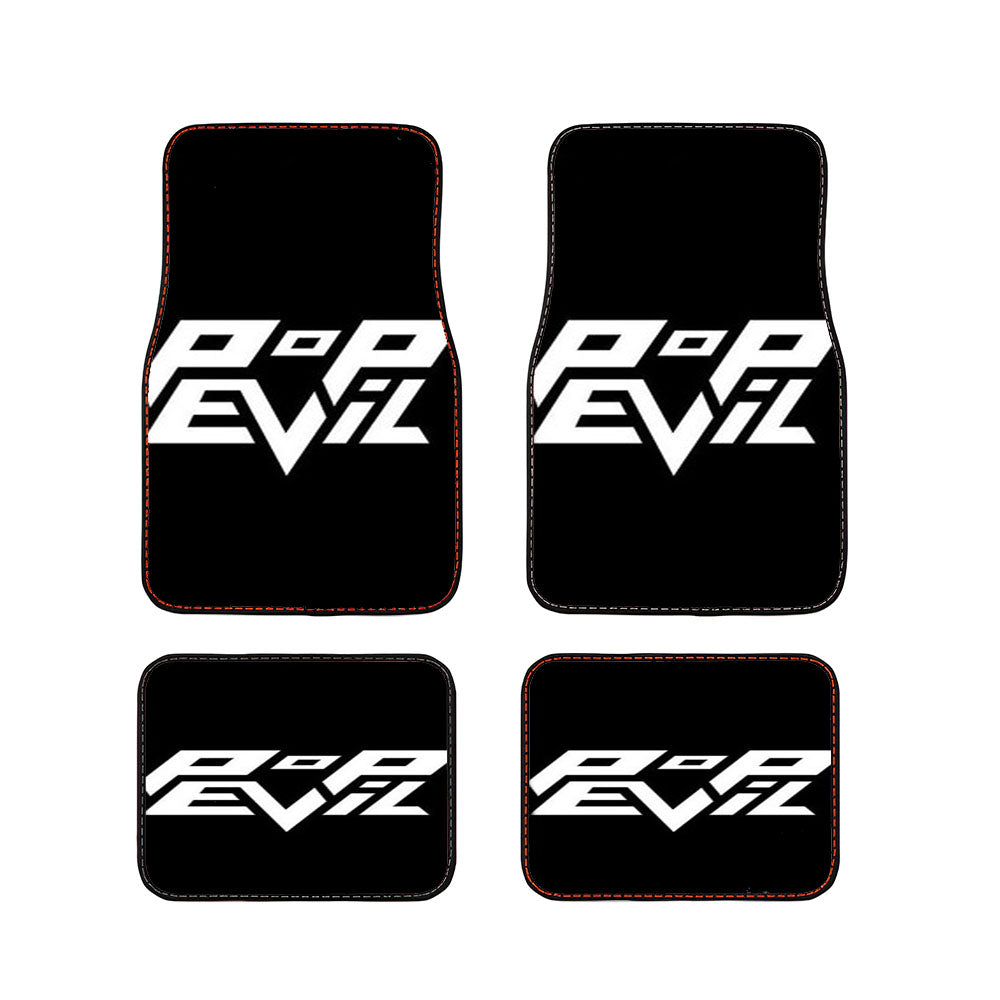 Pop Evil Black White Car Floor Mats Accessories
