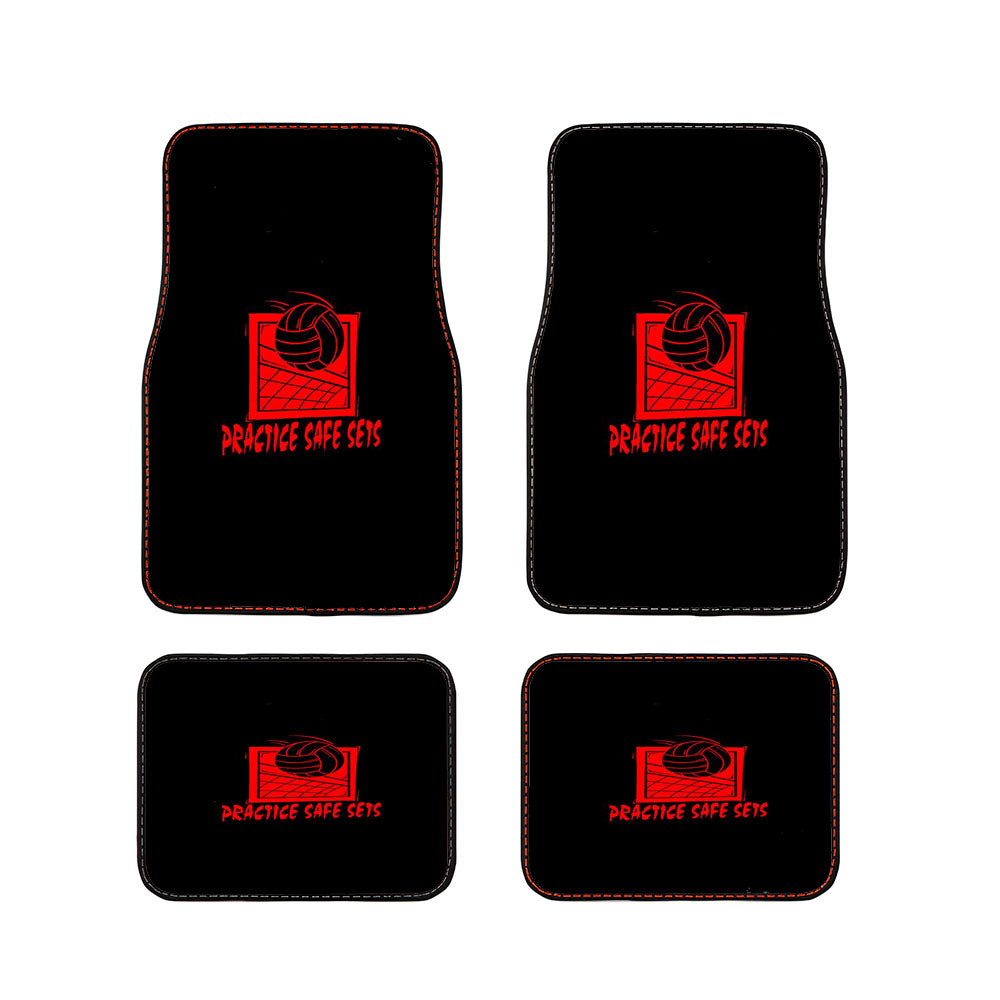 Practice Safe Sets Funny Gym Fitness Car Floor Mats Accessories