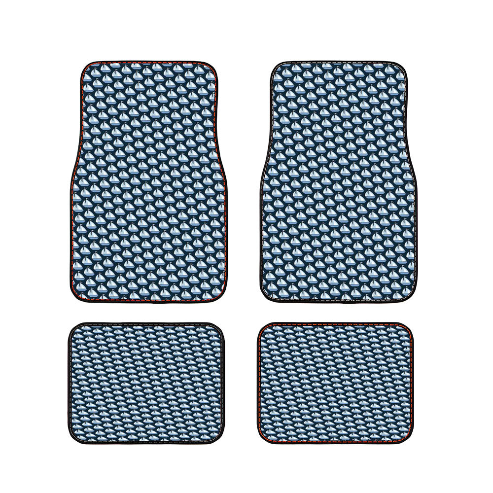 Preppy Vineyard Vines Pattern Car Floor Mats Accessories