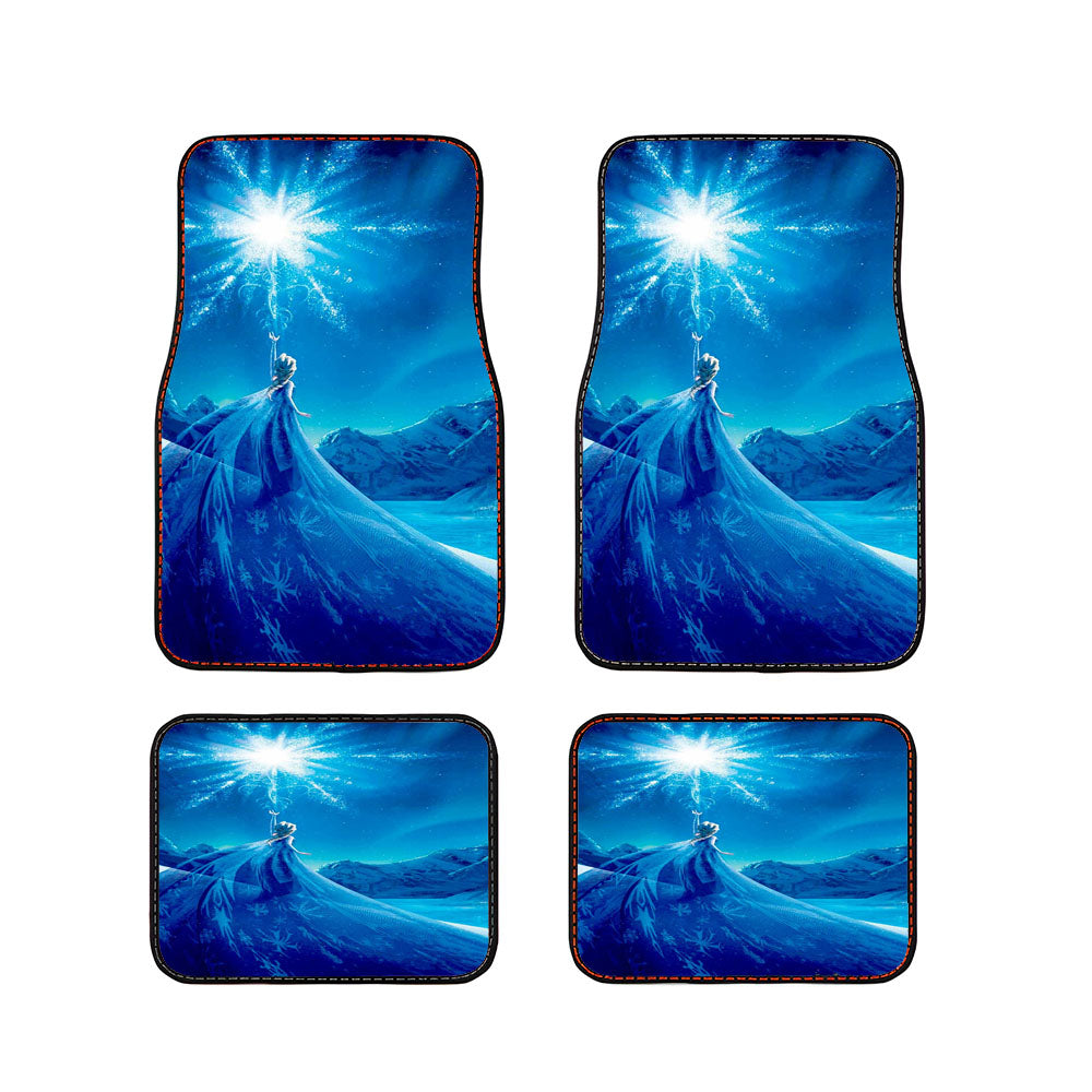 Princess Elsa Frozen Car Floor Mats Accessories