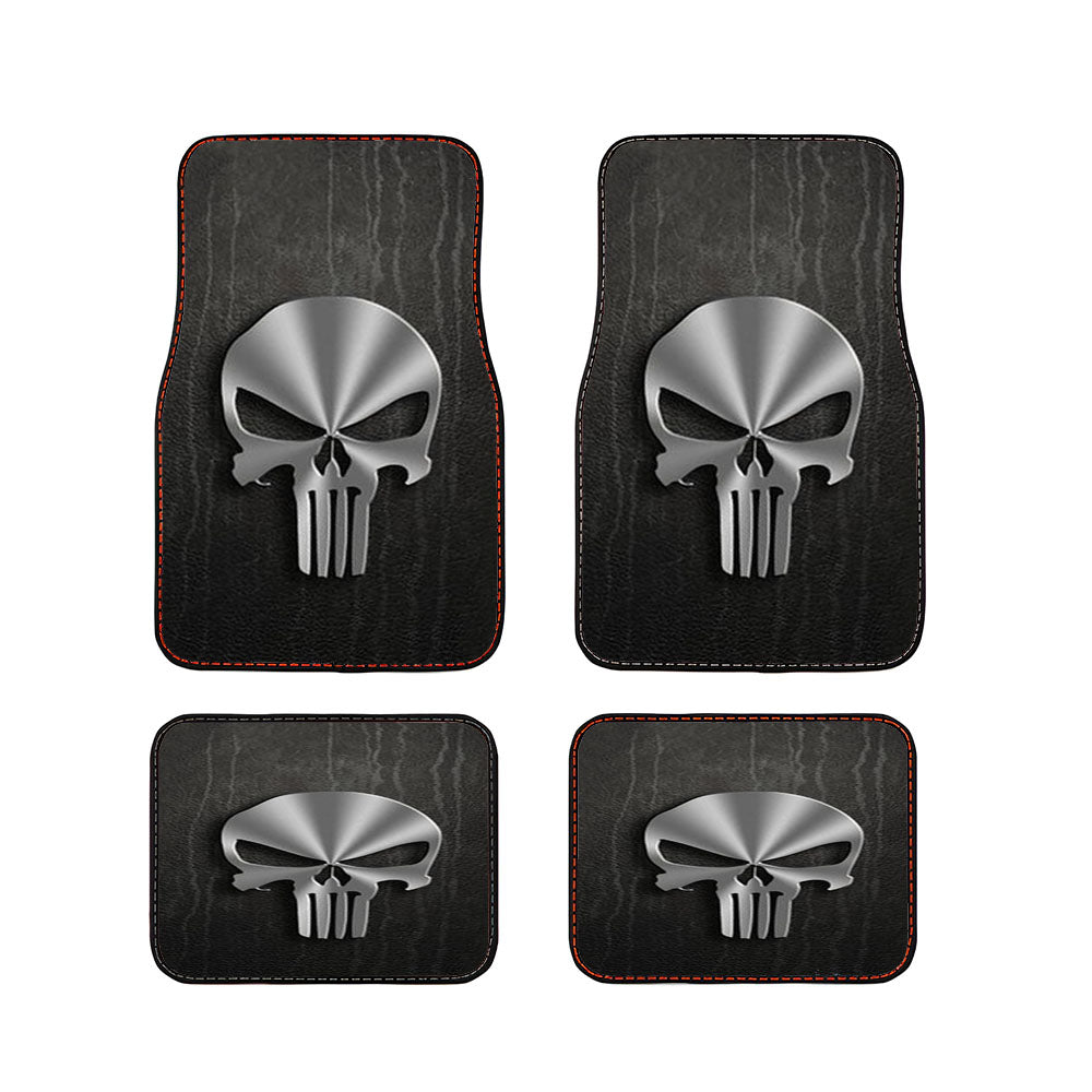 Punisher Metal Logo Car Floor Mats Accessories