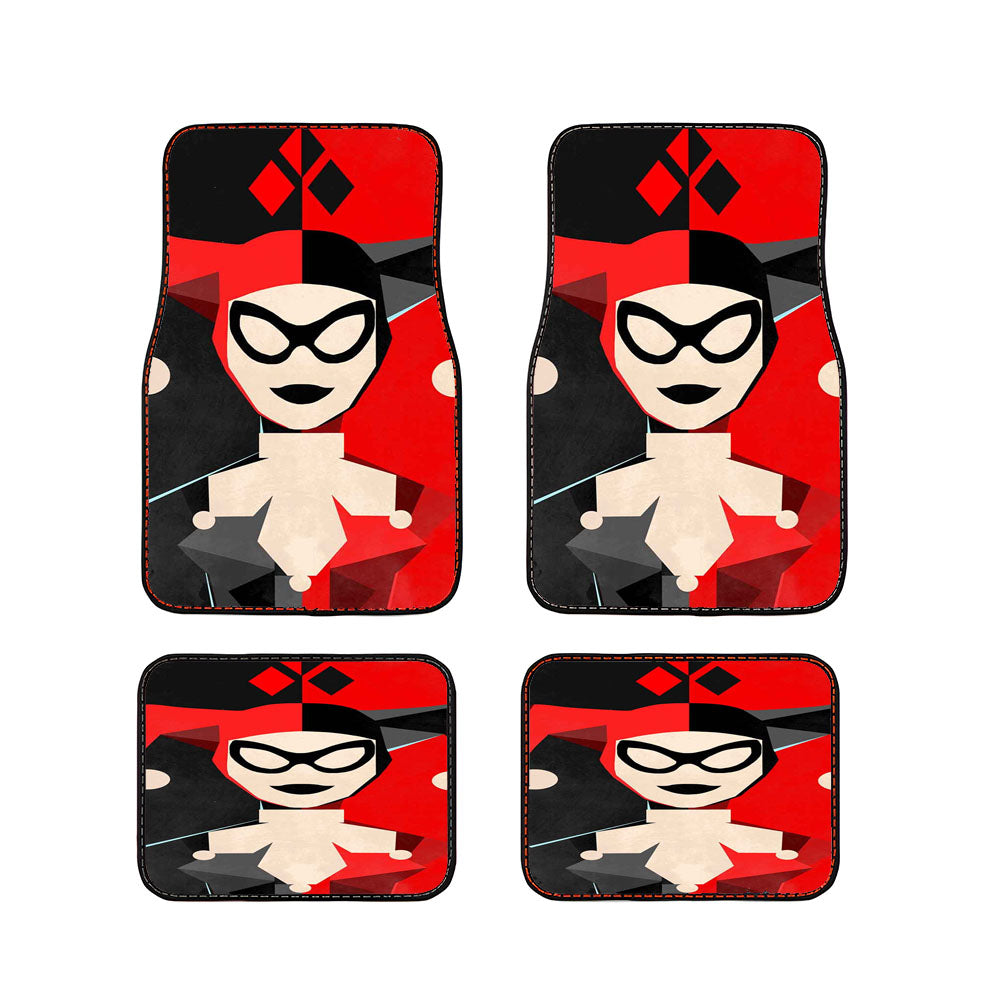 Quinn Batman Joker Diamond Car Floor Mats Accessories