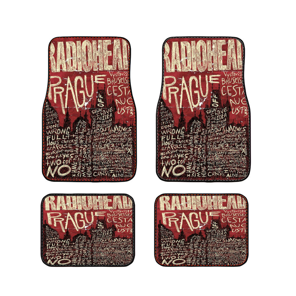 Radiohead Prague Car Floor Mats Accessories