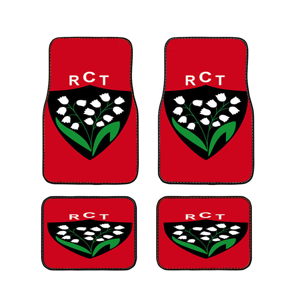 Rct Logo Red Car Floor Mats Accessories
