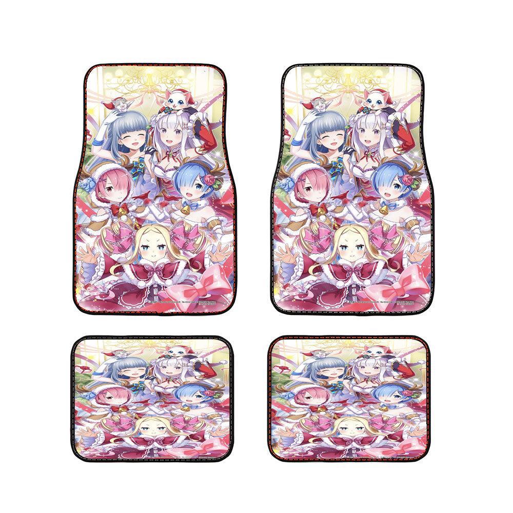 Re Zero Rem Ram And Friends Christmas Car Floor Mats Accessories