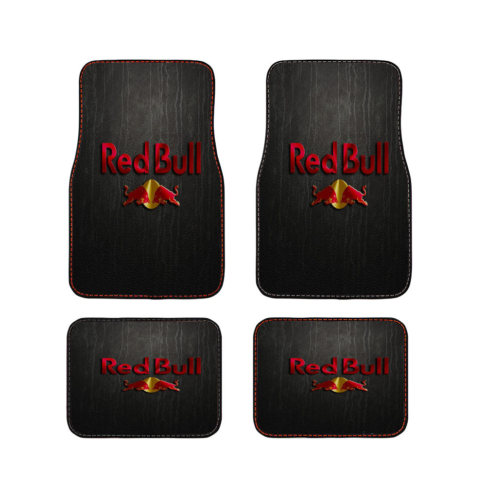 Red Bull Leather Car Floor Mats Accessories