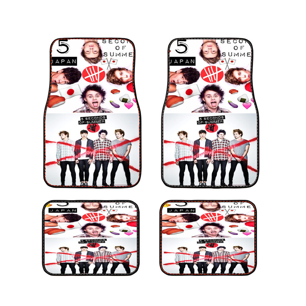 Red Cross 5Sos Car Floor Mats Accessories