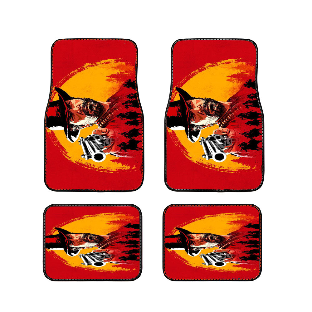 Red Dead Redemption Ii Poster Car Floor Mats Accessories