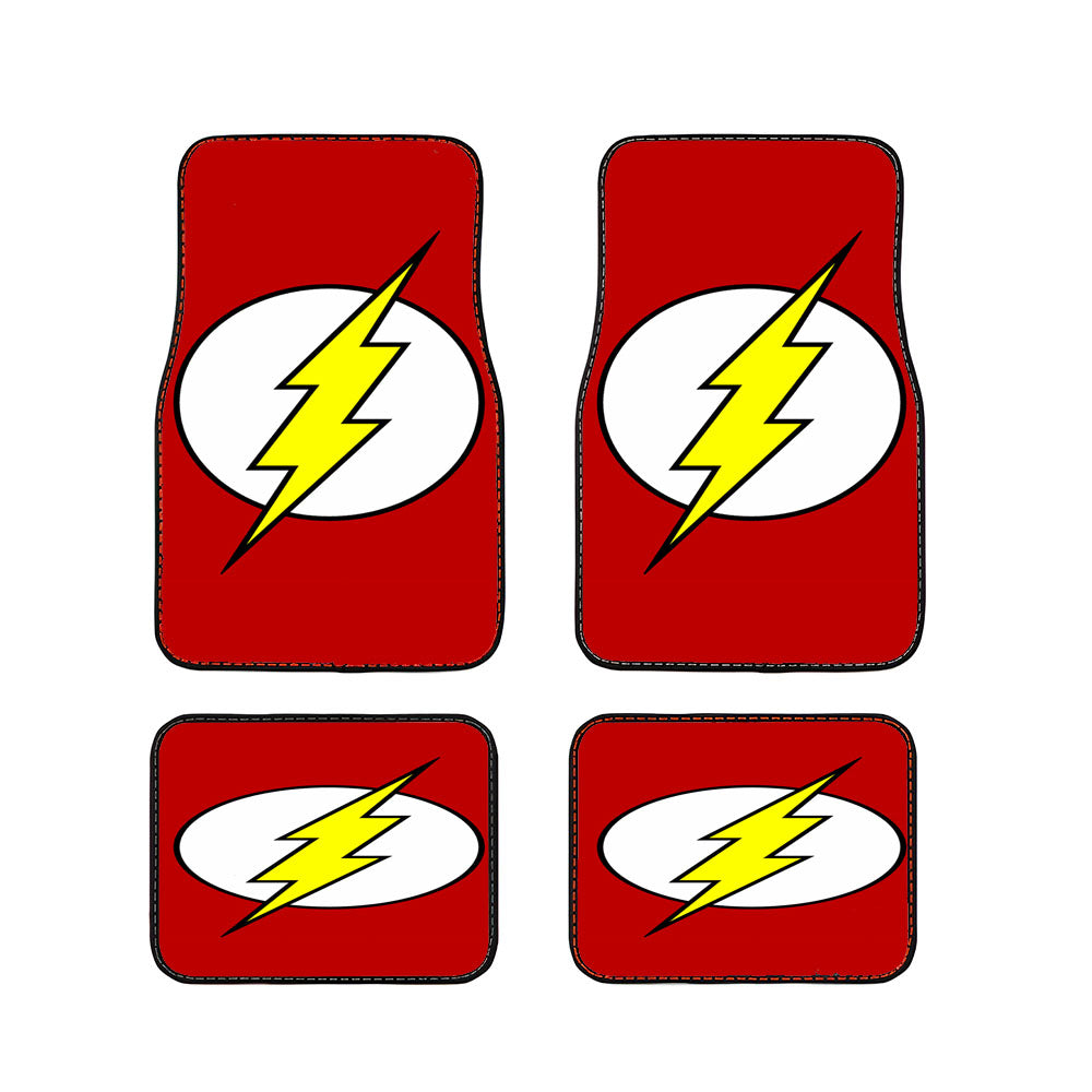 Red Flash Logo Car Floor Mats Accessories