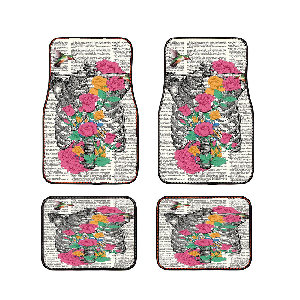 Ribs And Flowers Car Floor Mats Accessories
