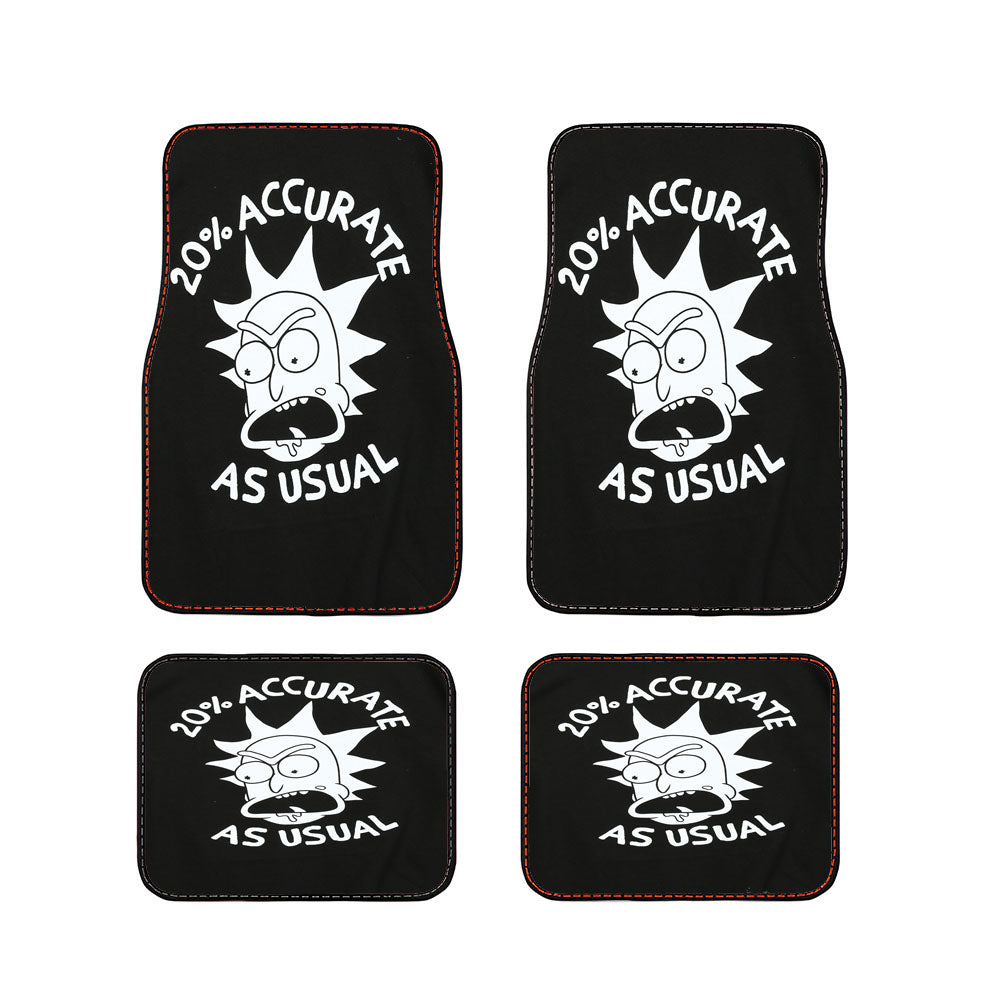 Rick And Morty 0 Percent Accura Car Floor Mats Accessories