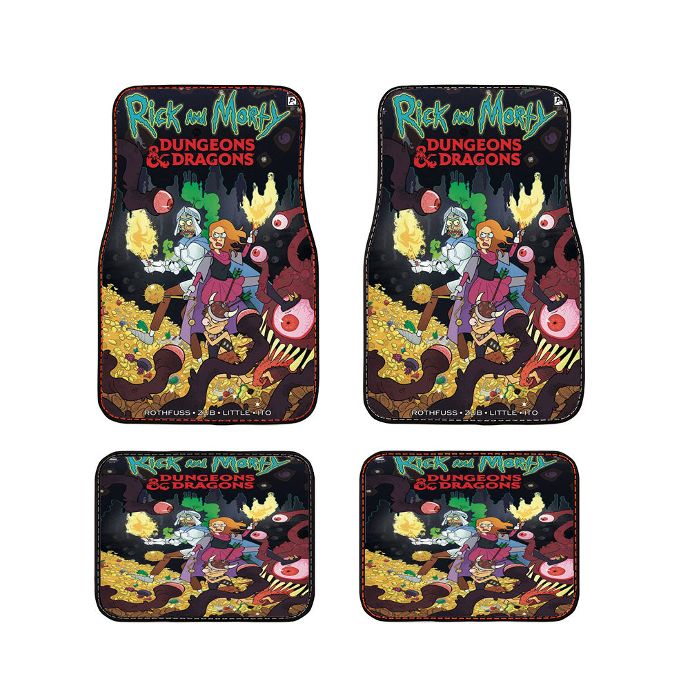 Rick And Morty Dungeons And Dragons Car Floor Mats Accessories