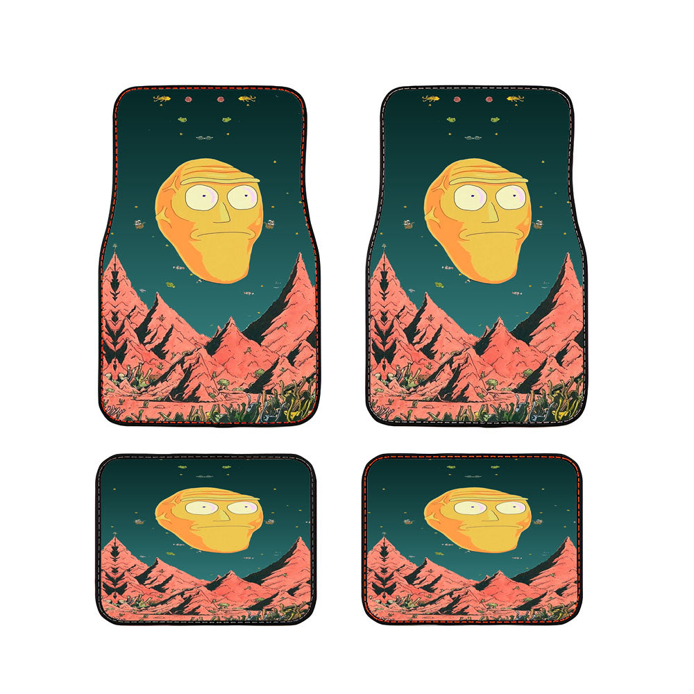 Rick And Morty Giant Heads Car Floor Mats Accessories