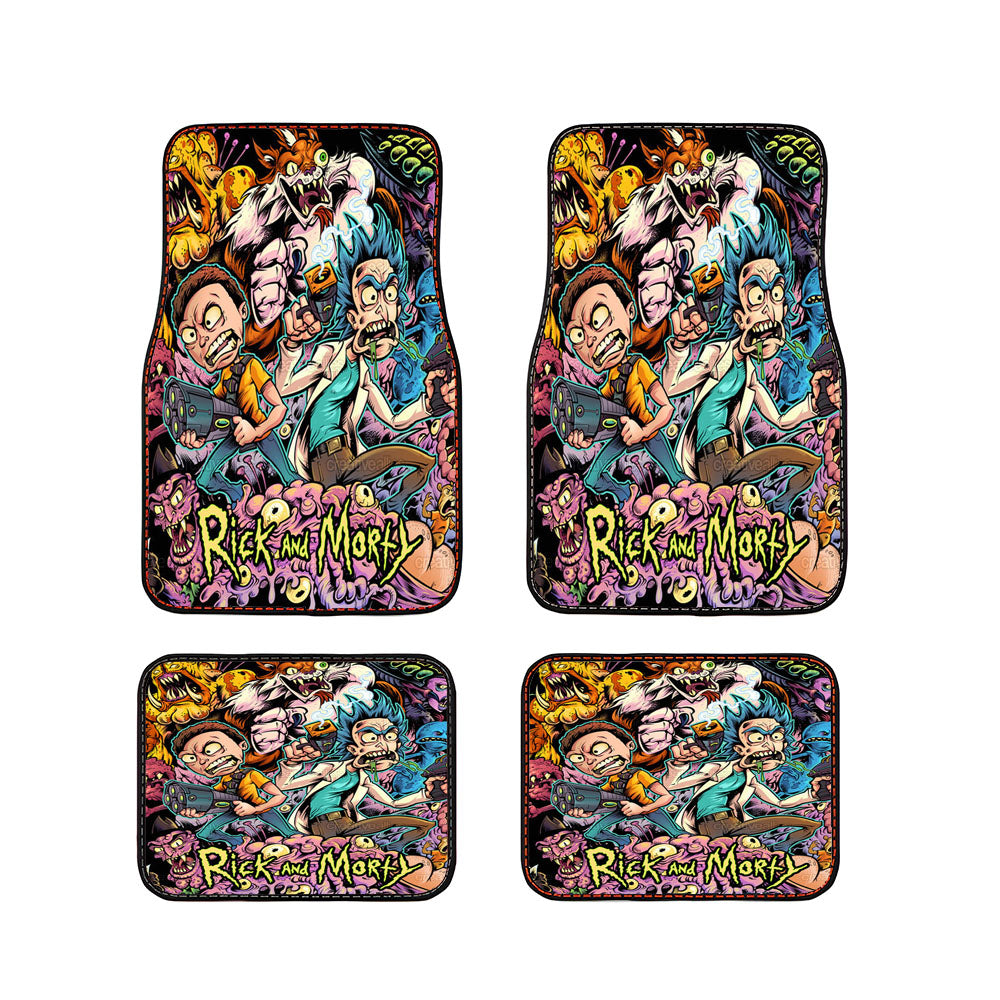 Rick And Morty Monster Hunter Car Floor Mats Accessories