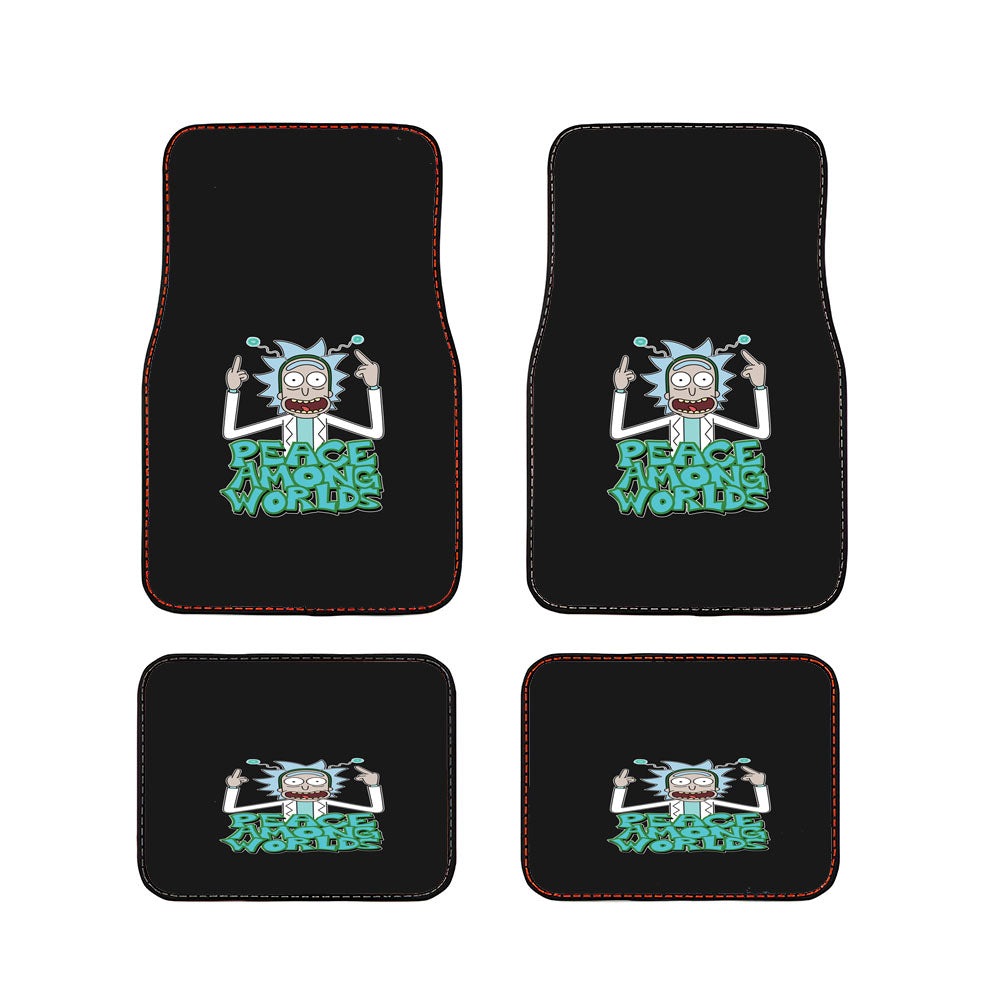 Rick And Morty Rick Peace Among Worlds Car Floor Mats Accessories