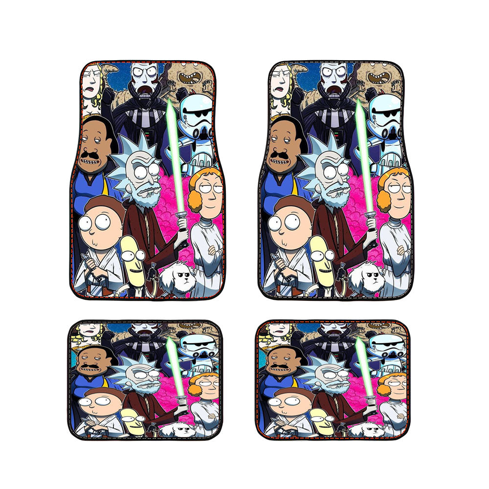 Rick And Morty X Star Wars Car Floor Mats Accessories