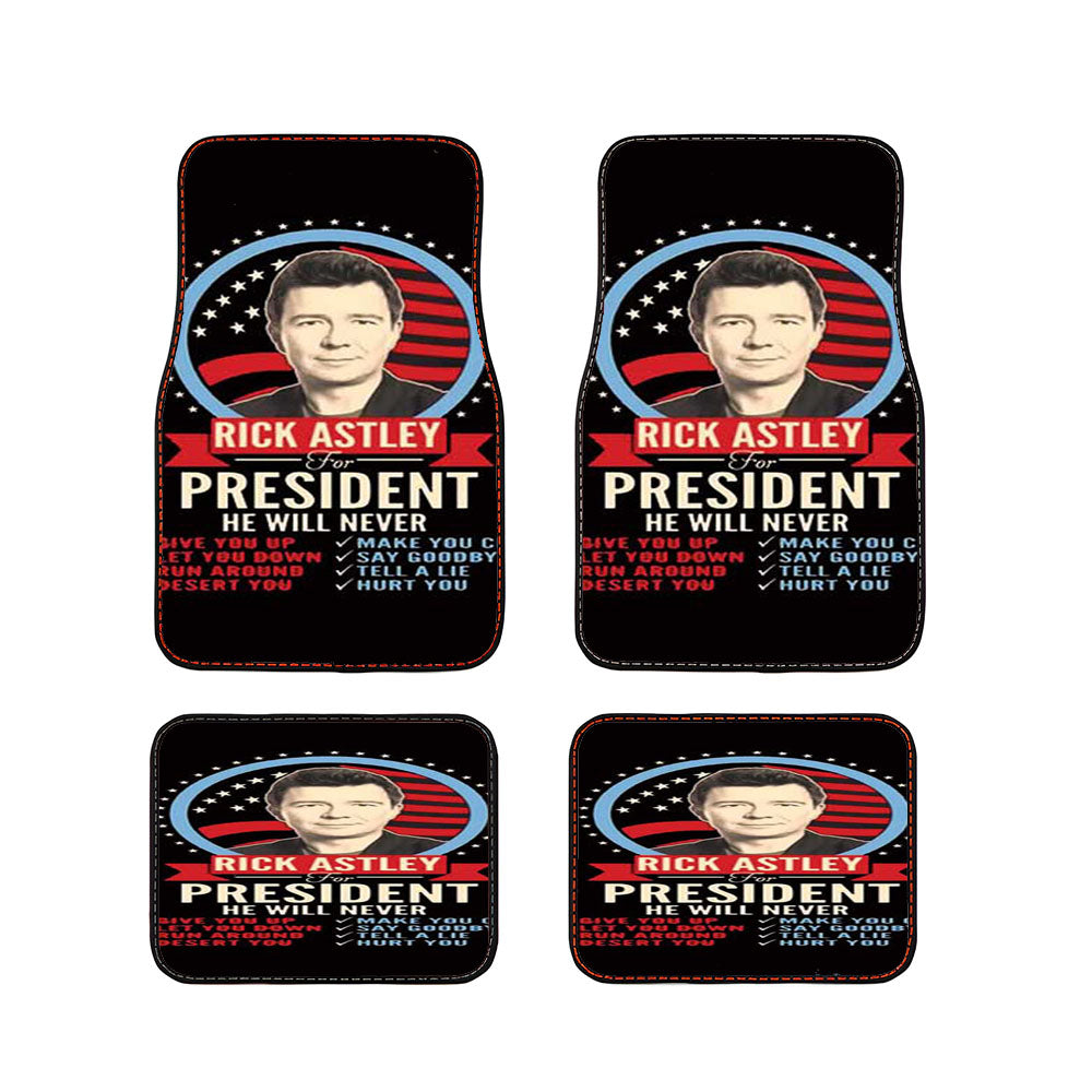 Rick Astley President Car Floor Mats Accessories
