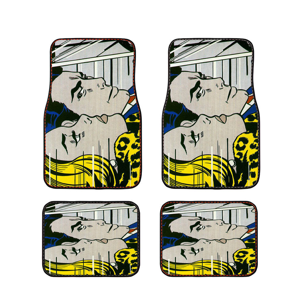 Roy Lichtenstein - Comics Print Car Floor Mats Accessories