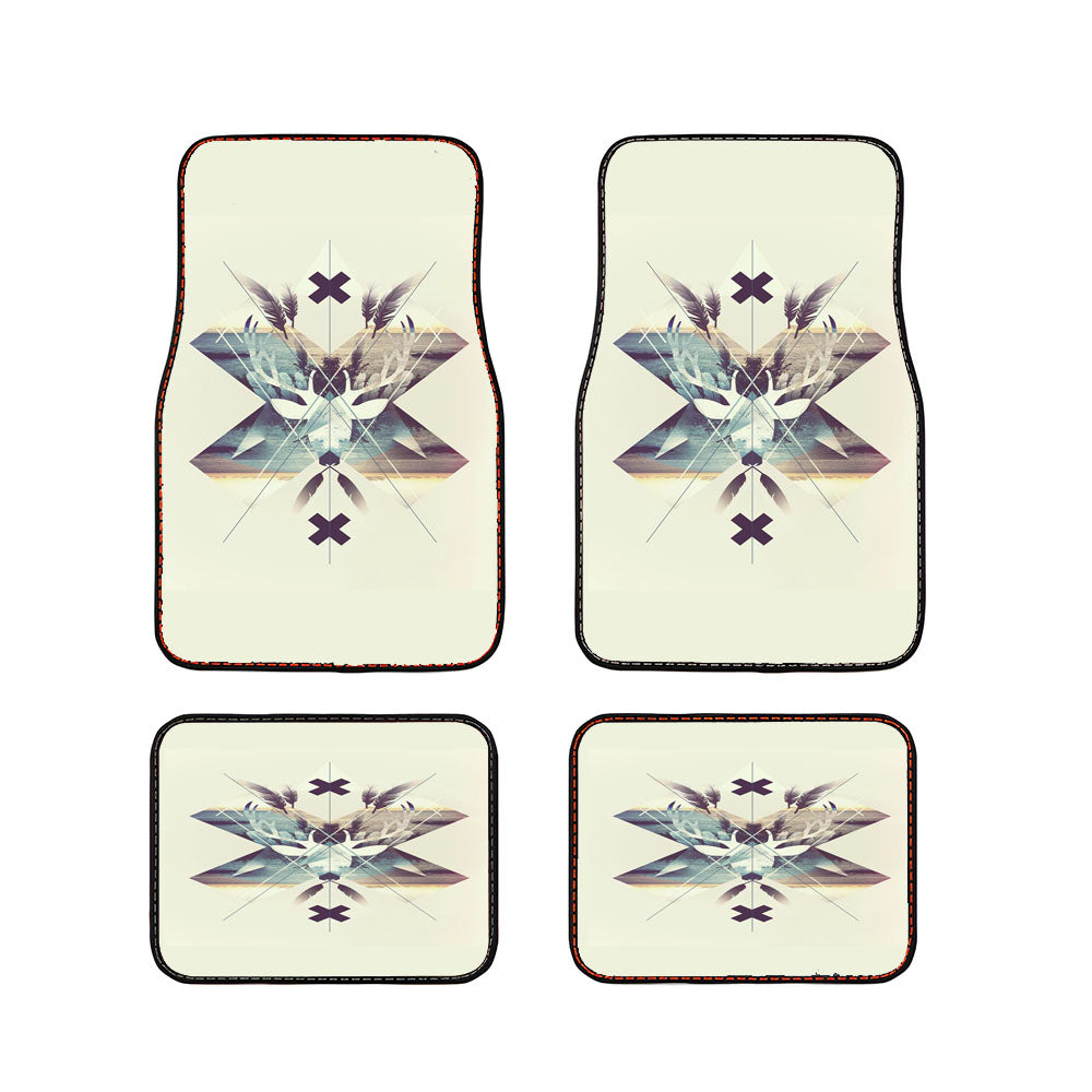 Rusa Art Walpaper Car Floor Mats Accessories