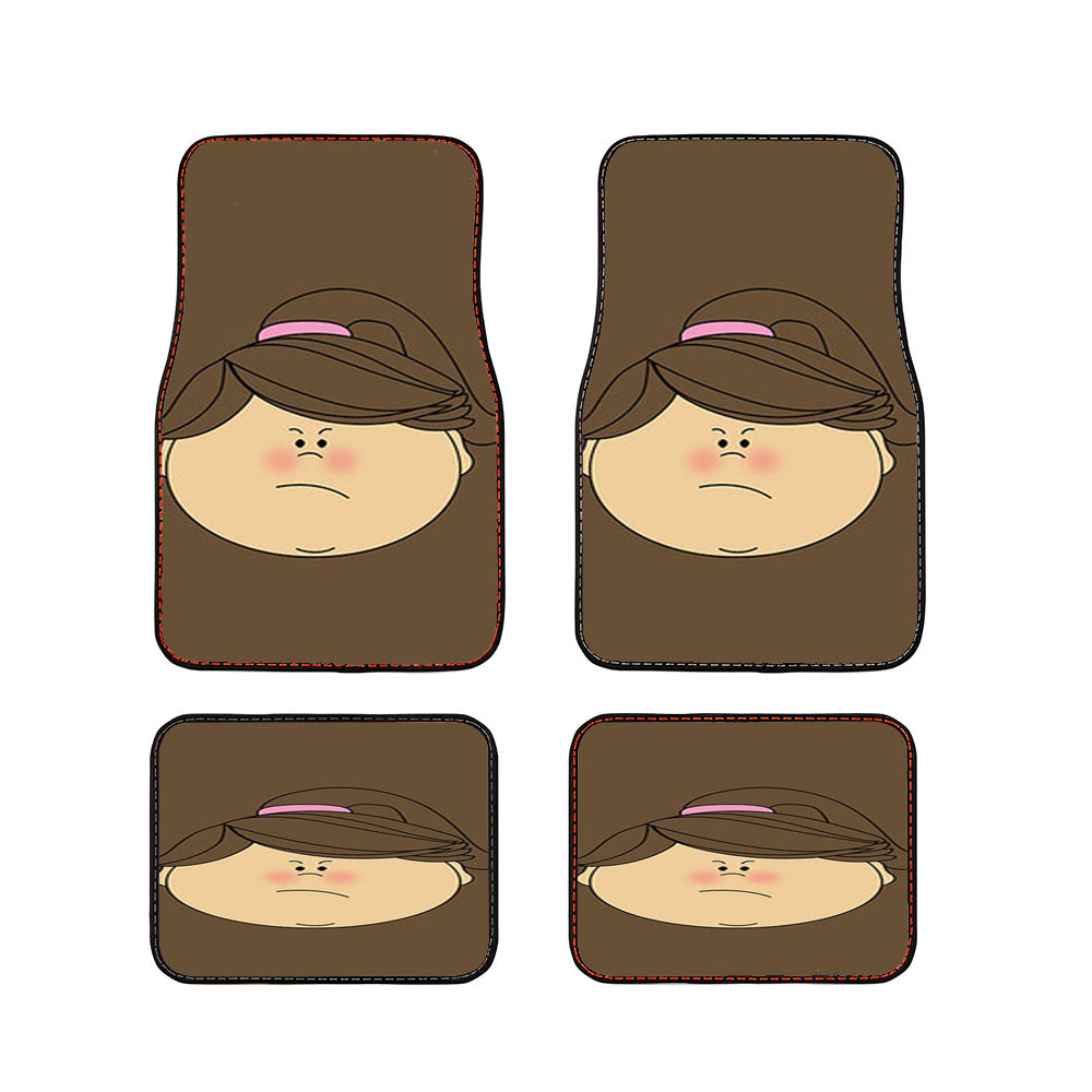 Sad Girl Clip Art Brown Car Floor Mats Accessories