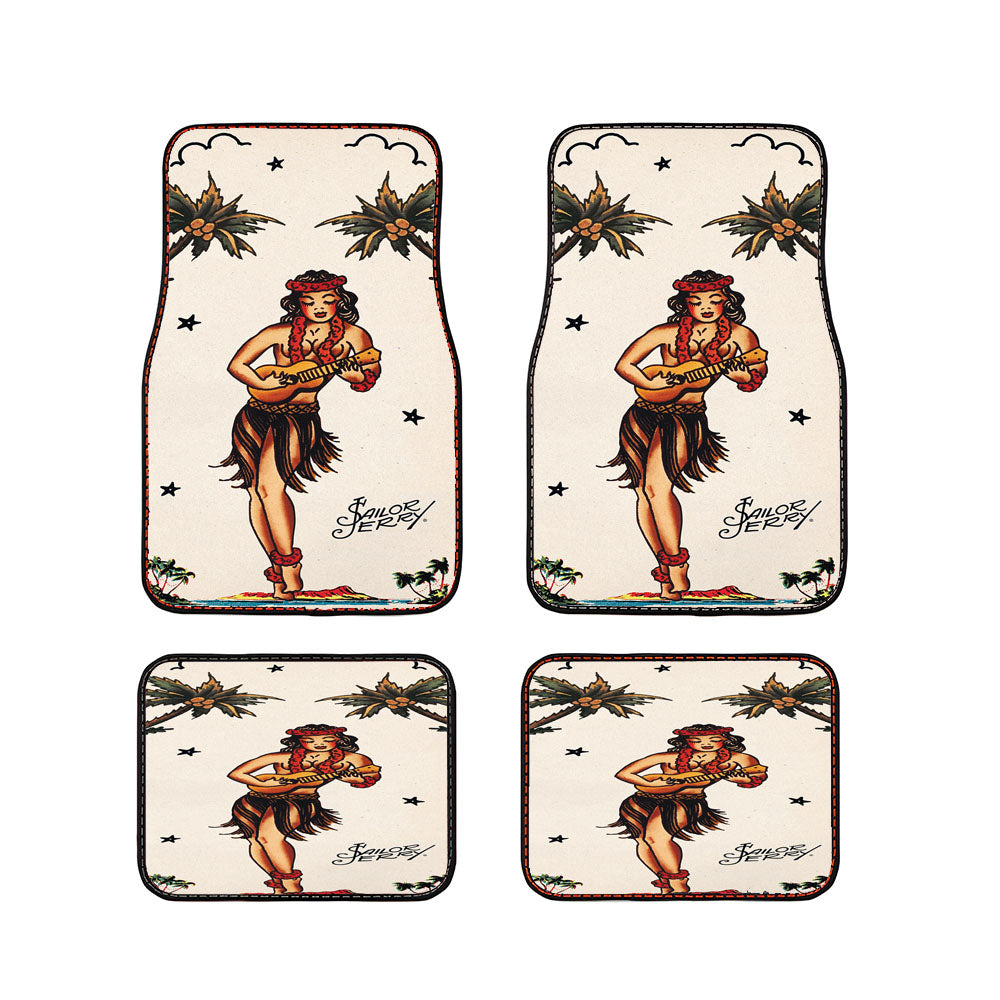 Sailor Jerry S Hula Girl Car Floor Mats Accessories