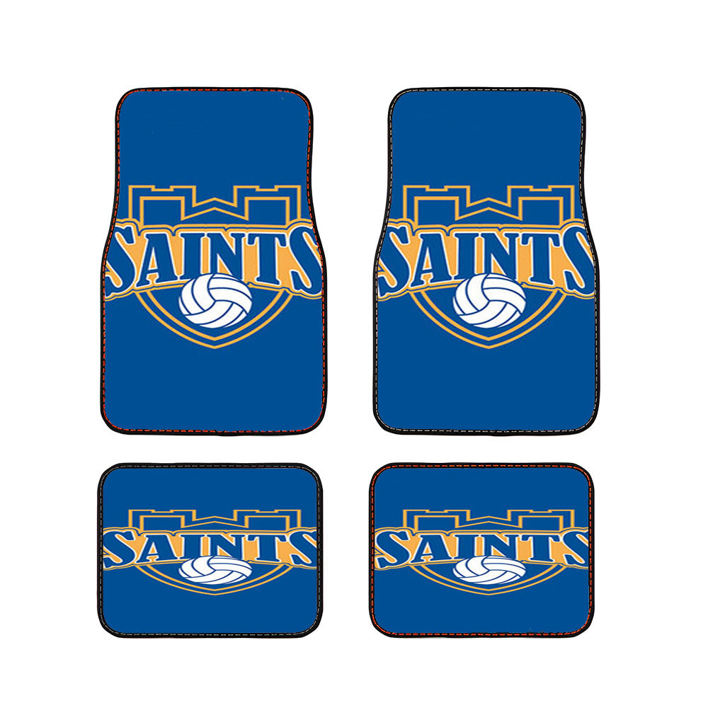 Saints Baseball Logo Blue Car Floor Mats Accessories