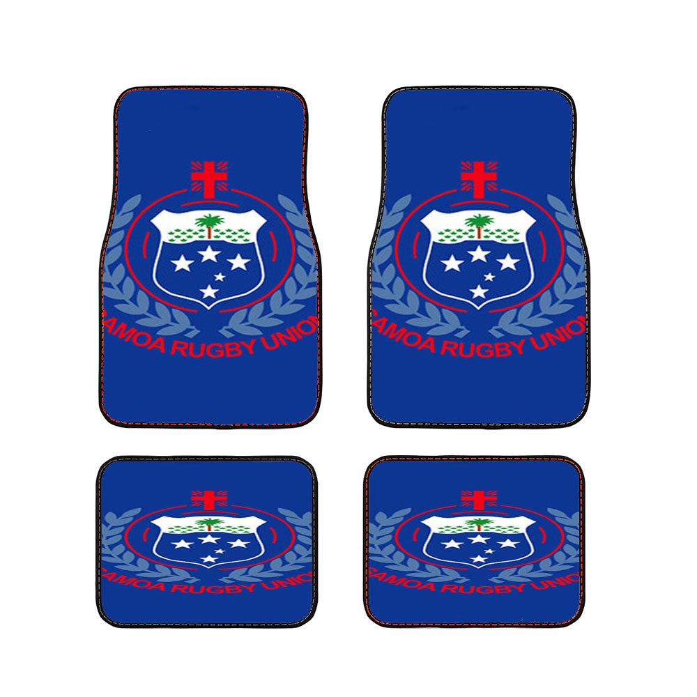 Samoa Rugby Union Logo Blue Car Floor Mats Accessories