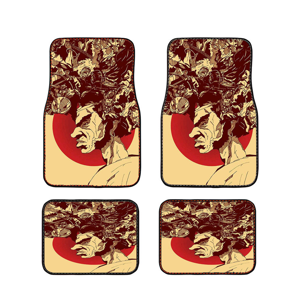 Samurai Mask Japan Car Floor Mats Accessories