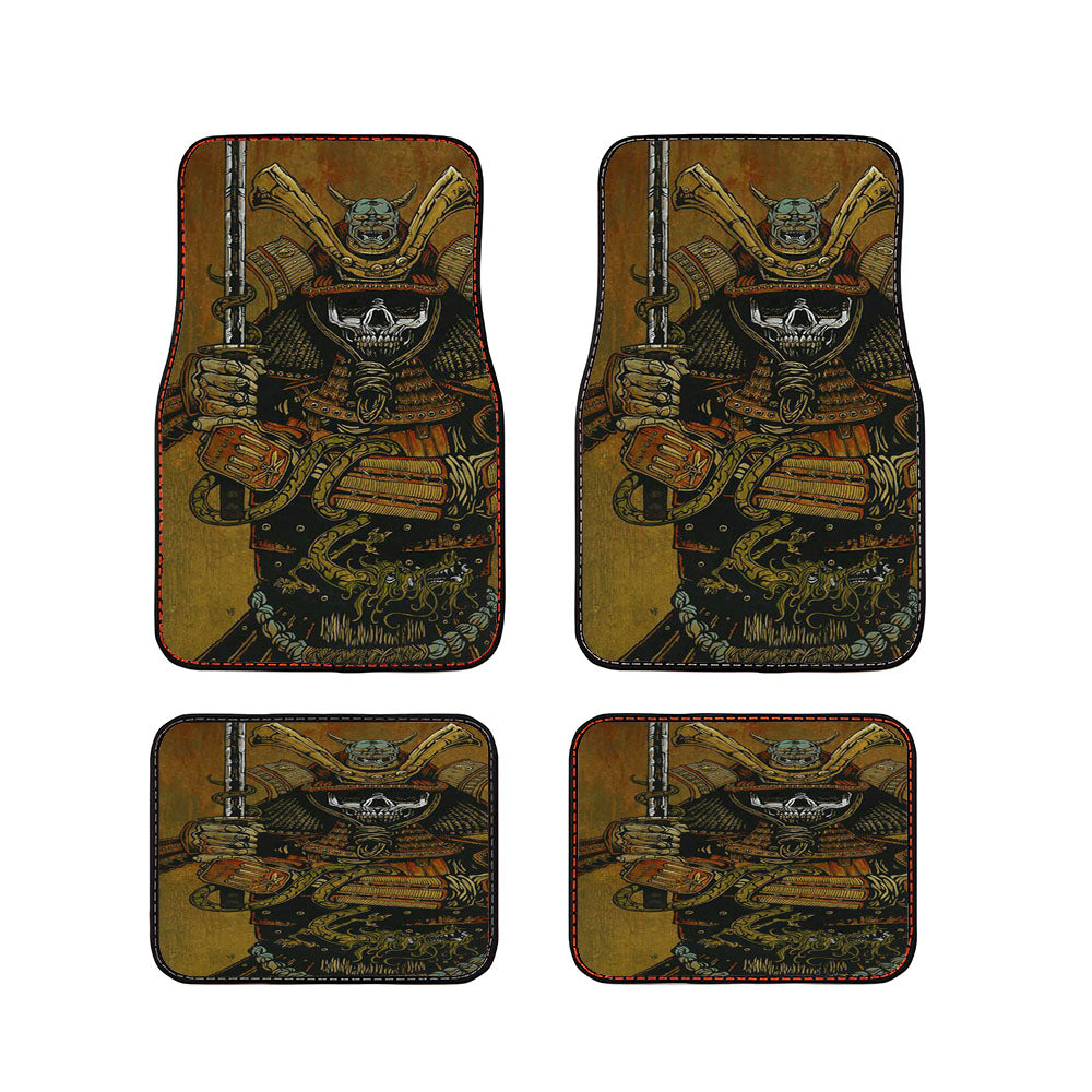 Samurai Skull Village Car Floor Mats Accessories