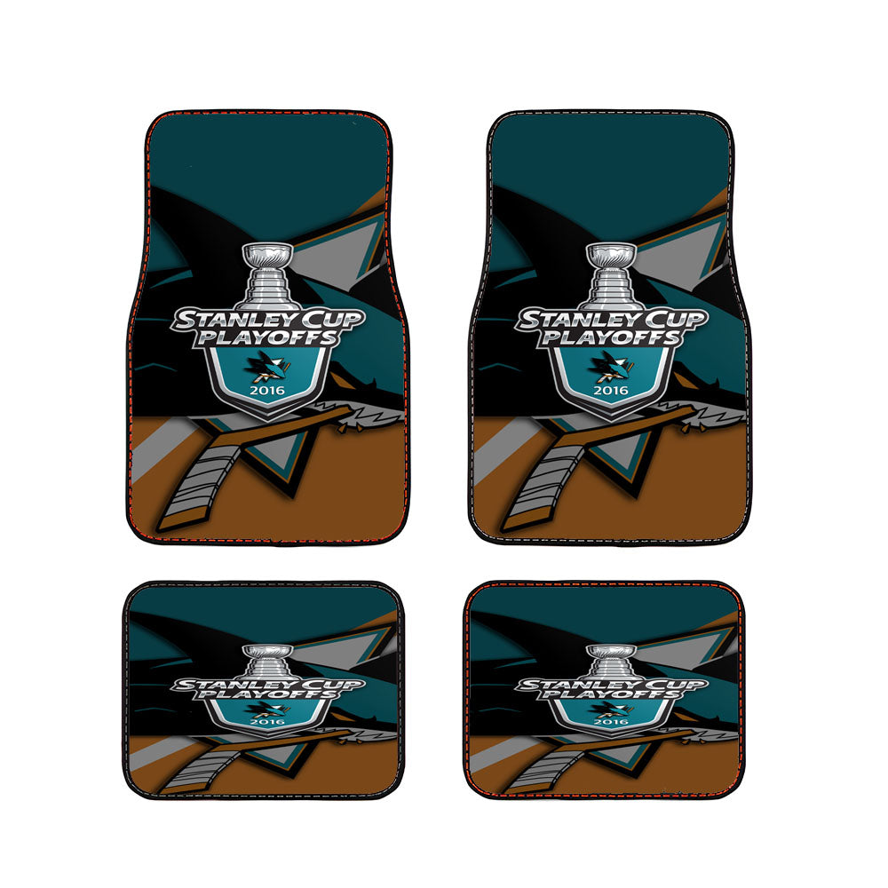 San Jose Sharks 016 Playof Car Floor Mats Accessories