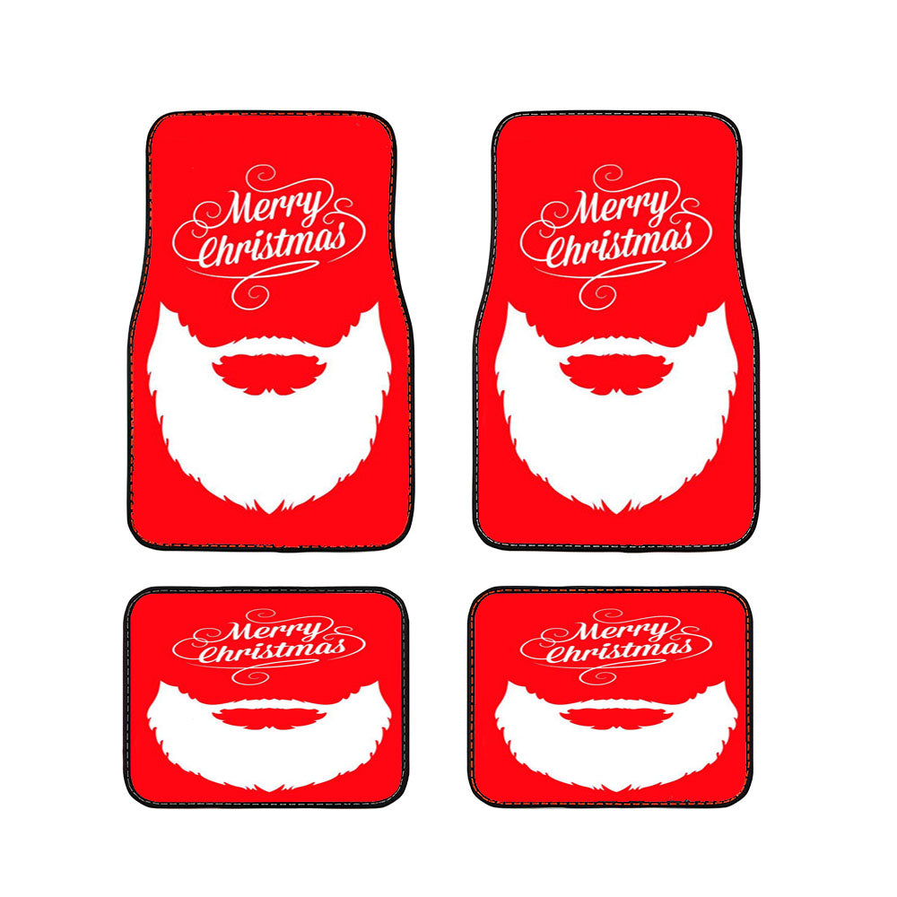 Santa Christmas Car Floor Mats Accessories