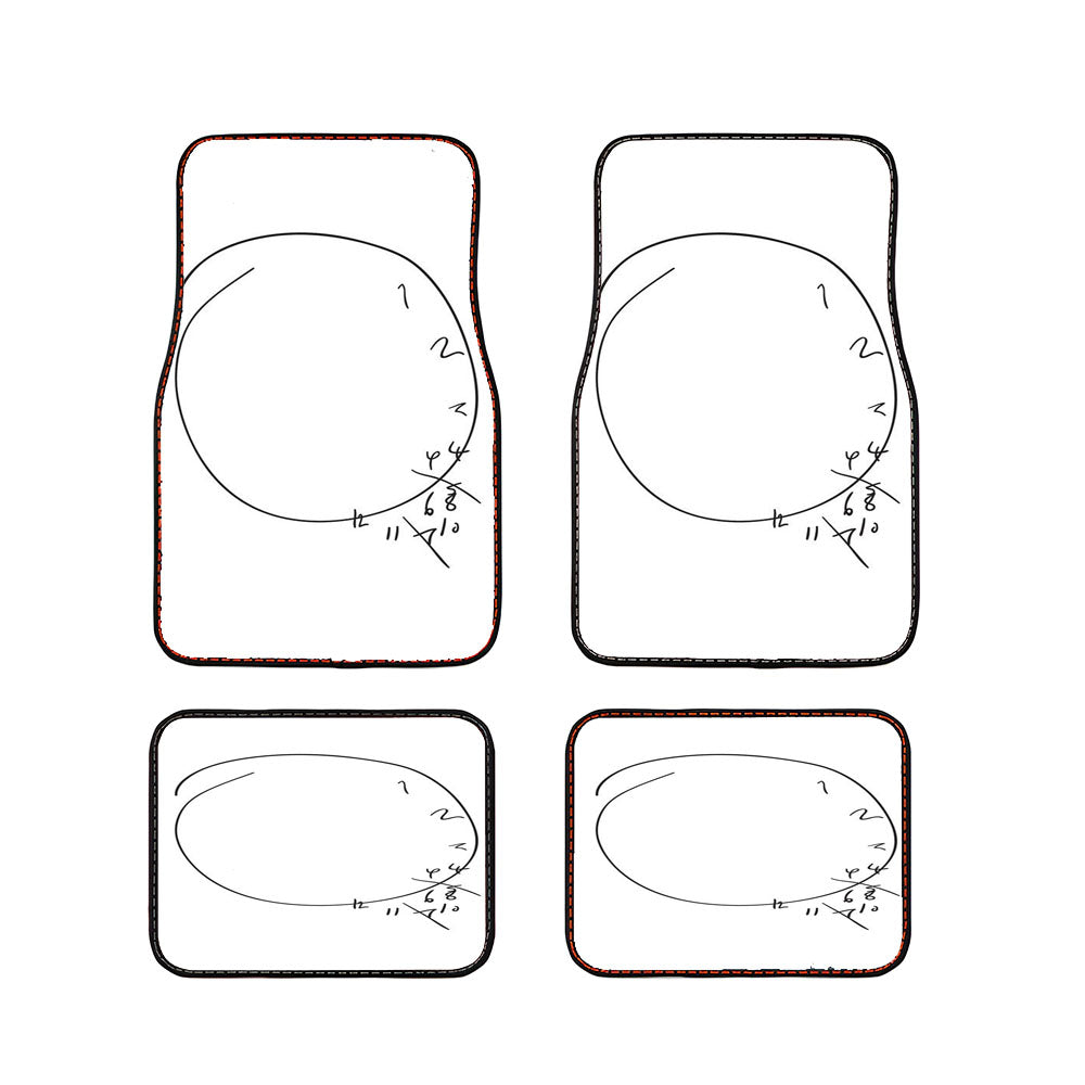 Savoureux Hannibal Clock Car Floor Mats Accessories