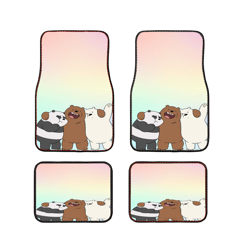 Say Hello To We Bare Bears Car Floor Mats Accessories