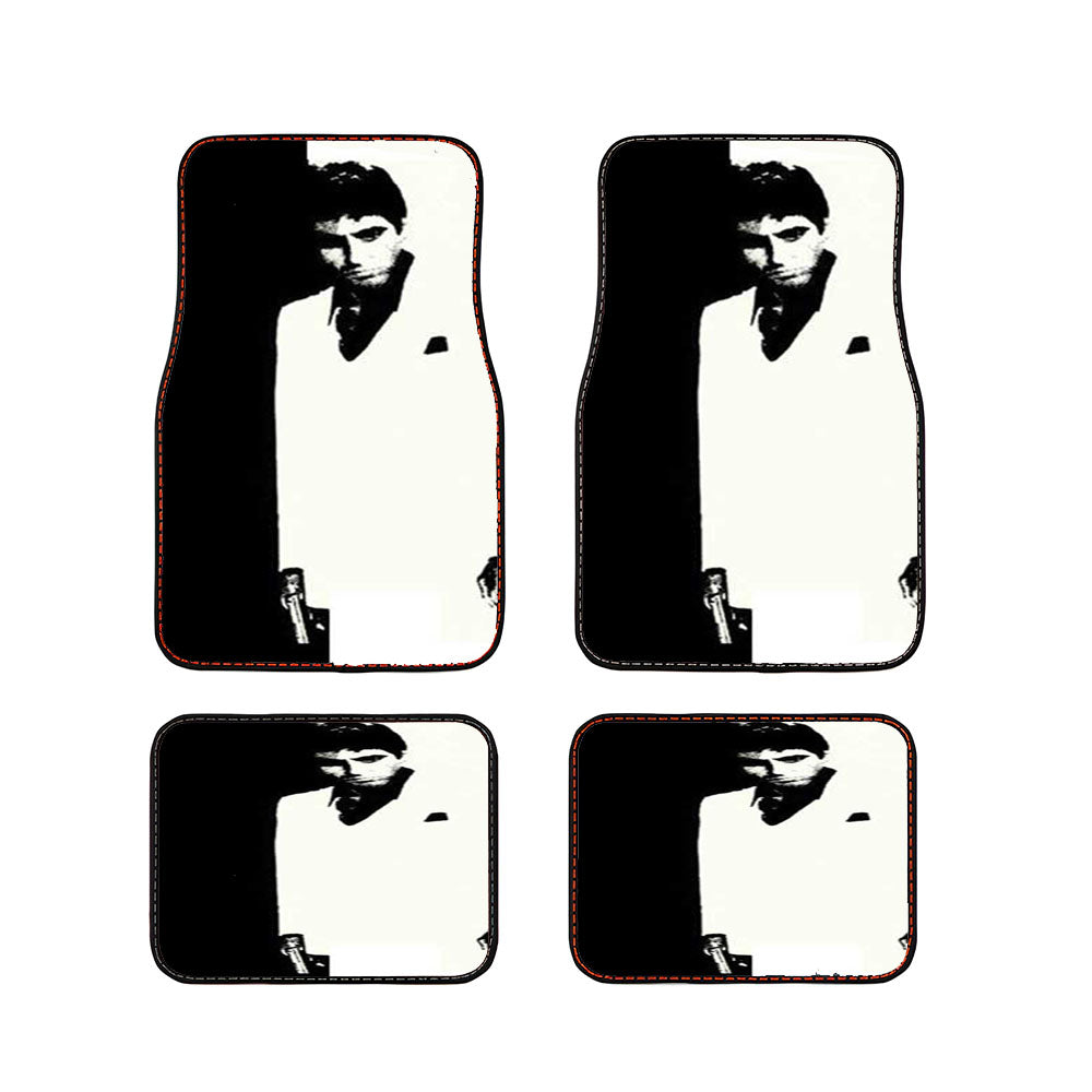 Scarface Black N White Car Floor Mats Accessories