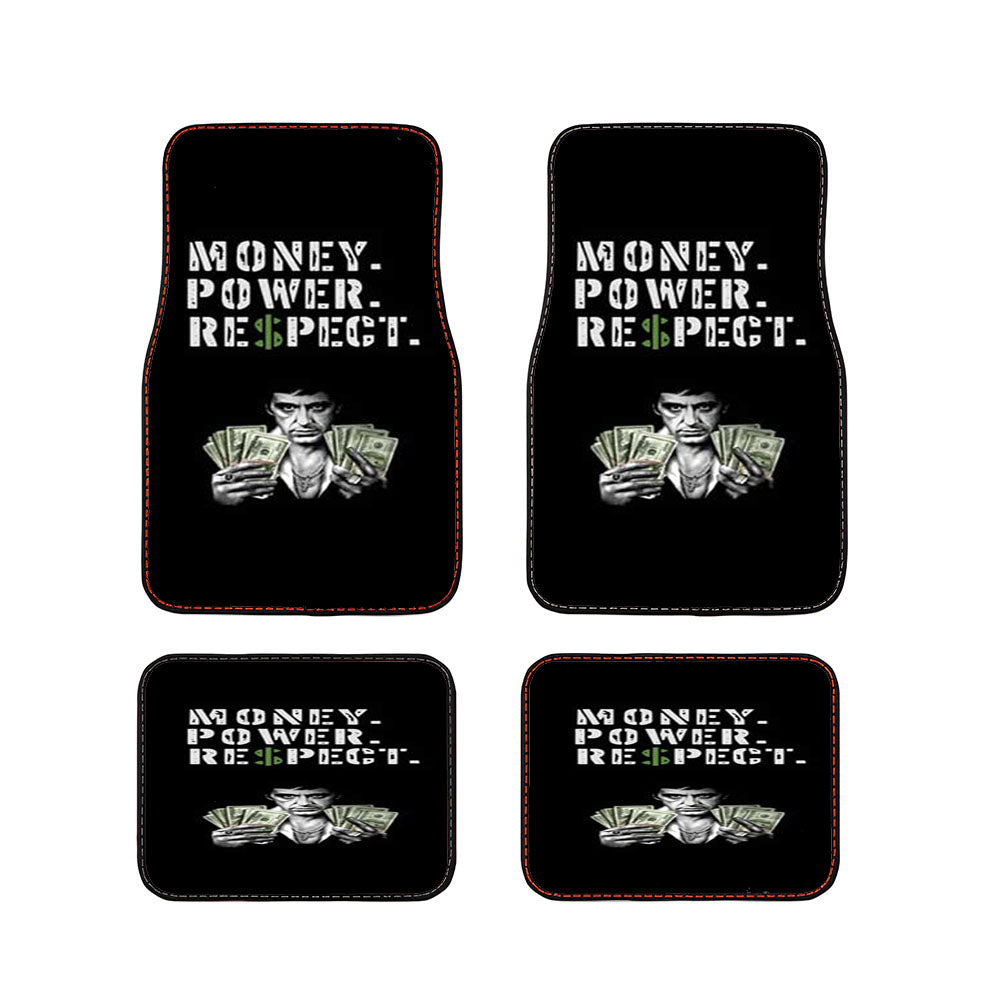 Scarface Money Power Respect Car Floor Mats Accessories