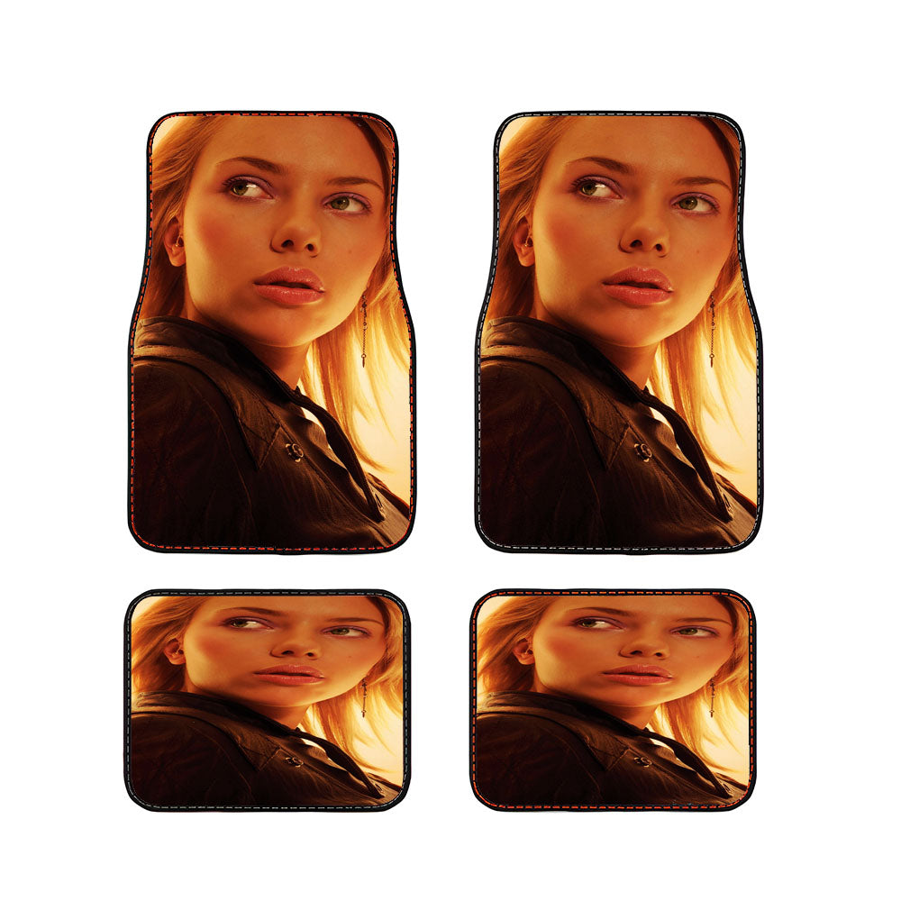 Scarlett Johansson Sepia Car Floor Mats Accessories