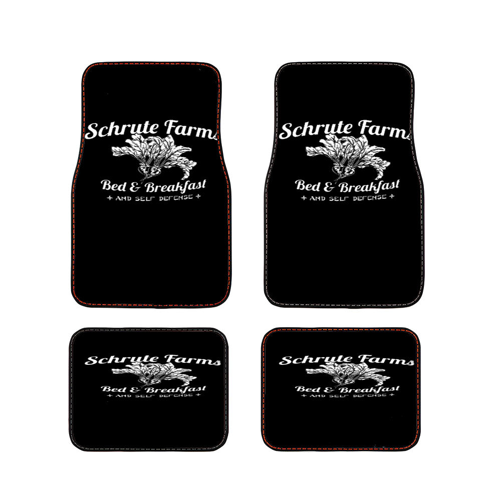 Schrute Farms Bed And Breakfast The Office Dunder Mifflin Dwight Shrute Tv Show Jim Halpert Car Floor Mats Accessories