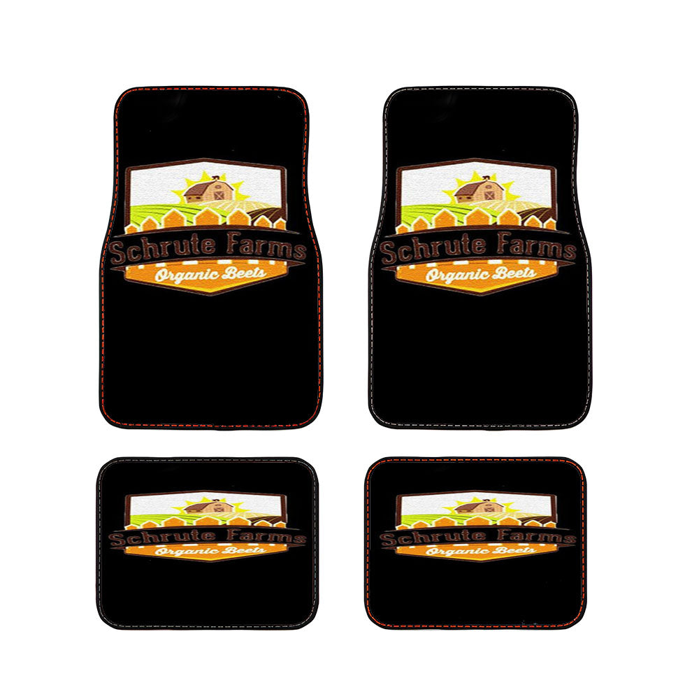 Schrute Farms The Office Dwight Schrute Inspired Classic Funny Tv Shows Bears Beets Car Floor Mats Accessories
