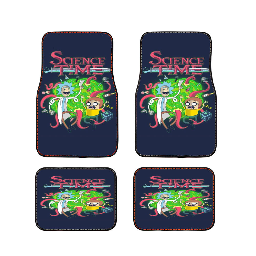 Science Time Adventure Time Rick And Morty Car Floor Mats Accessories