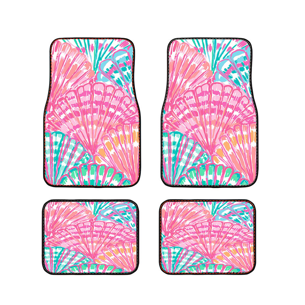 Sea Shells Lilly Pulitzer Car Floor Mats Accessories