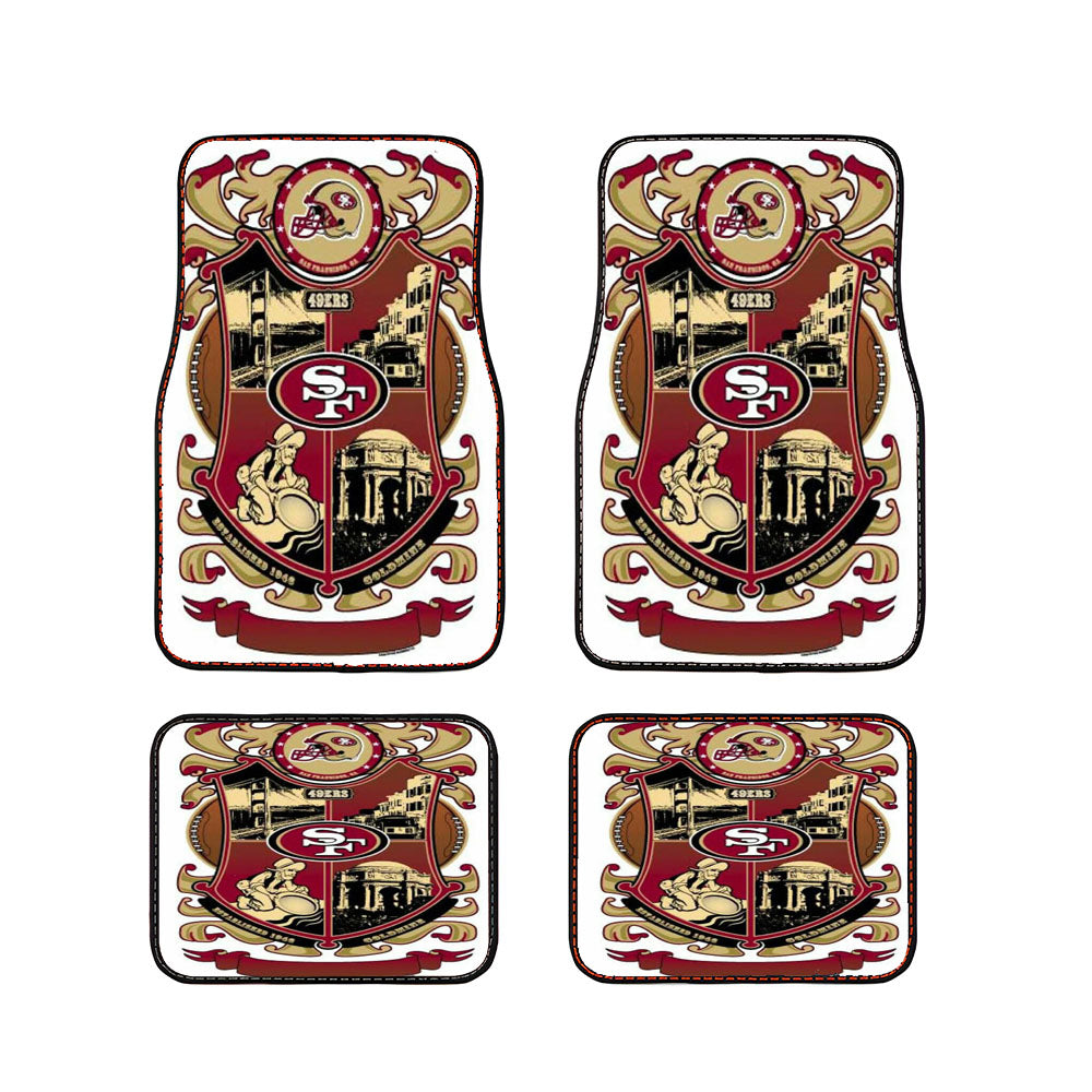 Sf Nfl Football Car Floor Mats Accessories